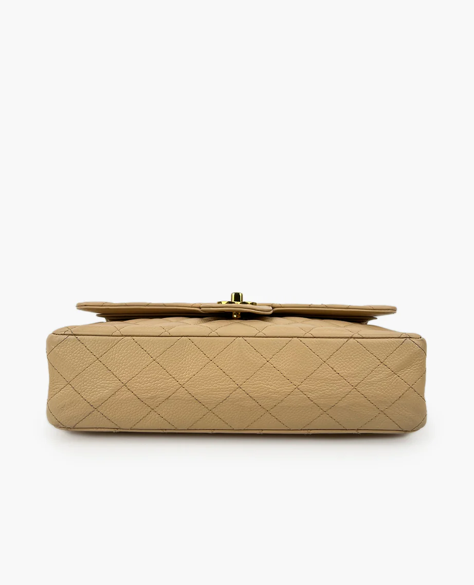 Chanel Timeless Medium Beige Caviar GHW - Image 5