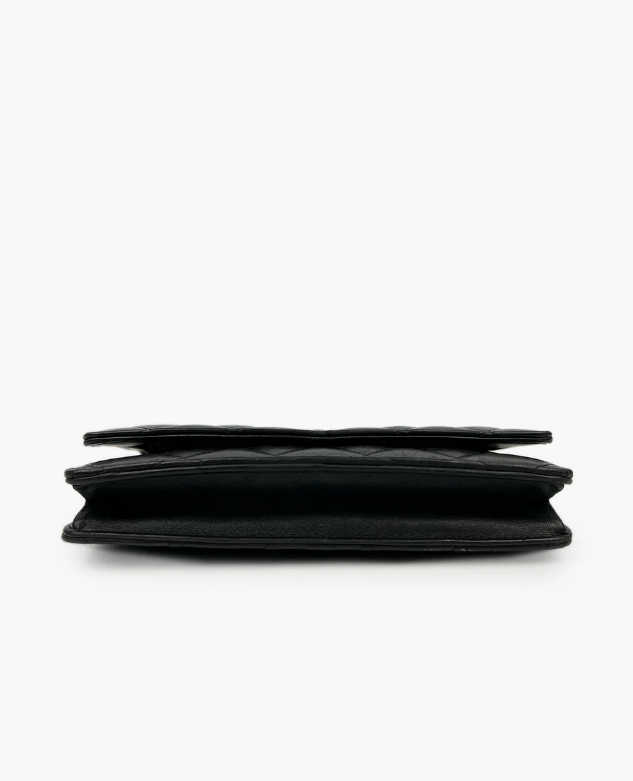 Chanel WOC Black Lambskin SHW - Image 4