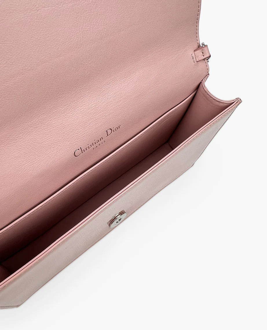 Dior Patent Cannage Lady Dior Convertible Clutch Light Pink - Image 7
