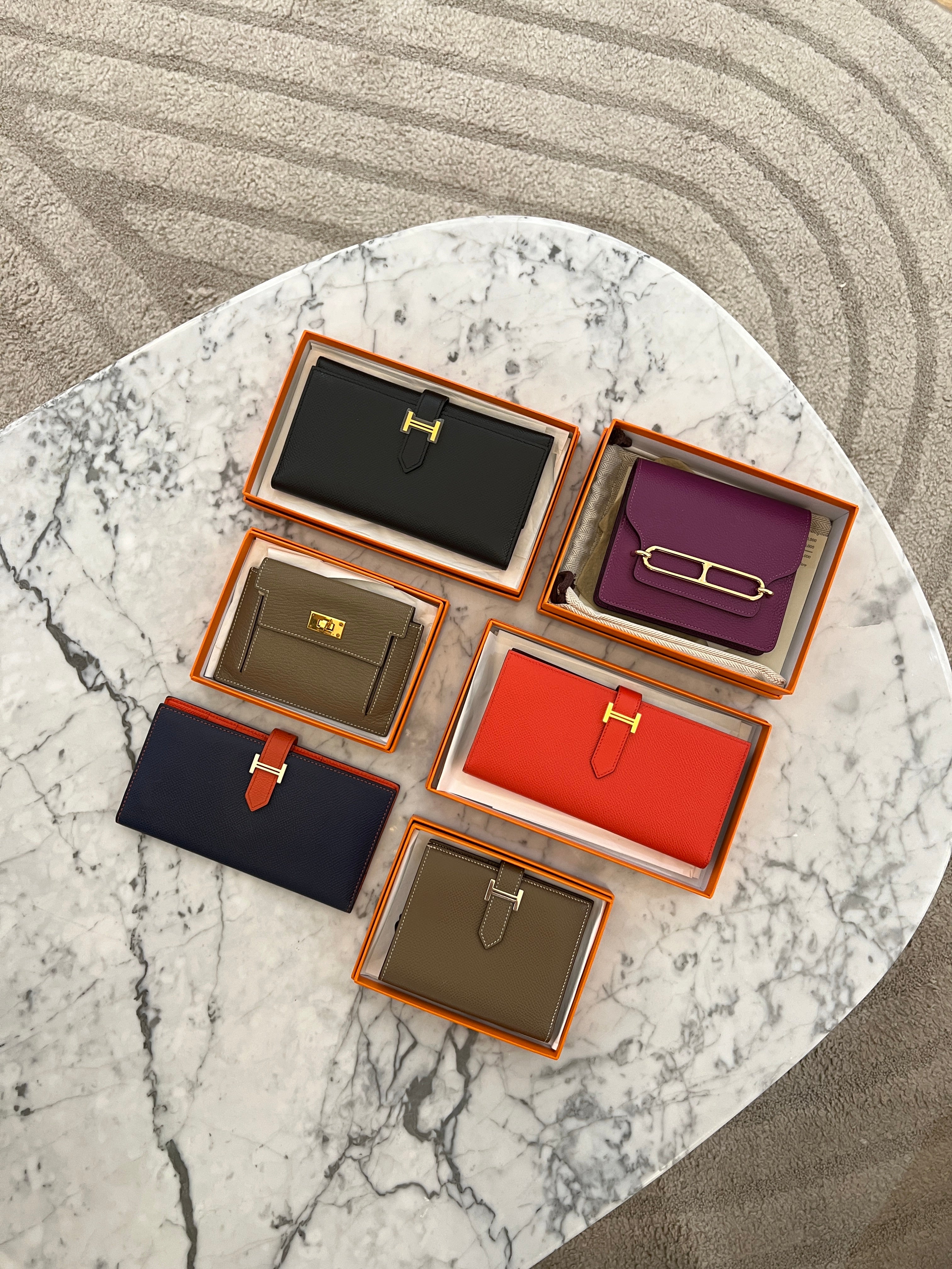 Hermès Roulis Slim Wallet Belt Bag Purple GHW - Image 9