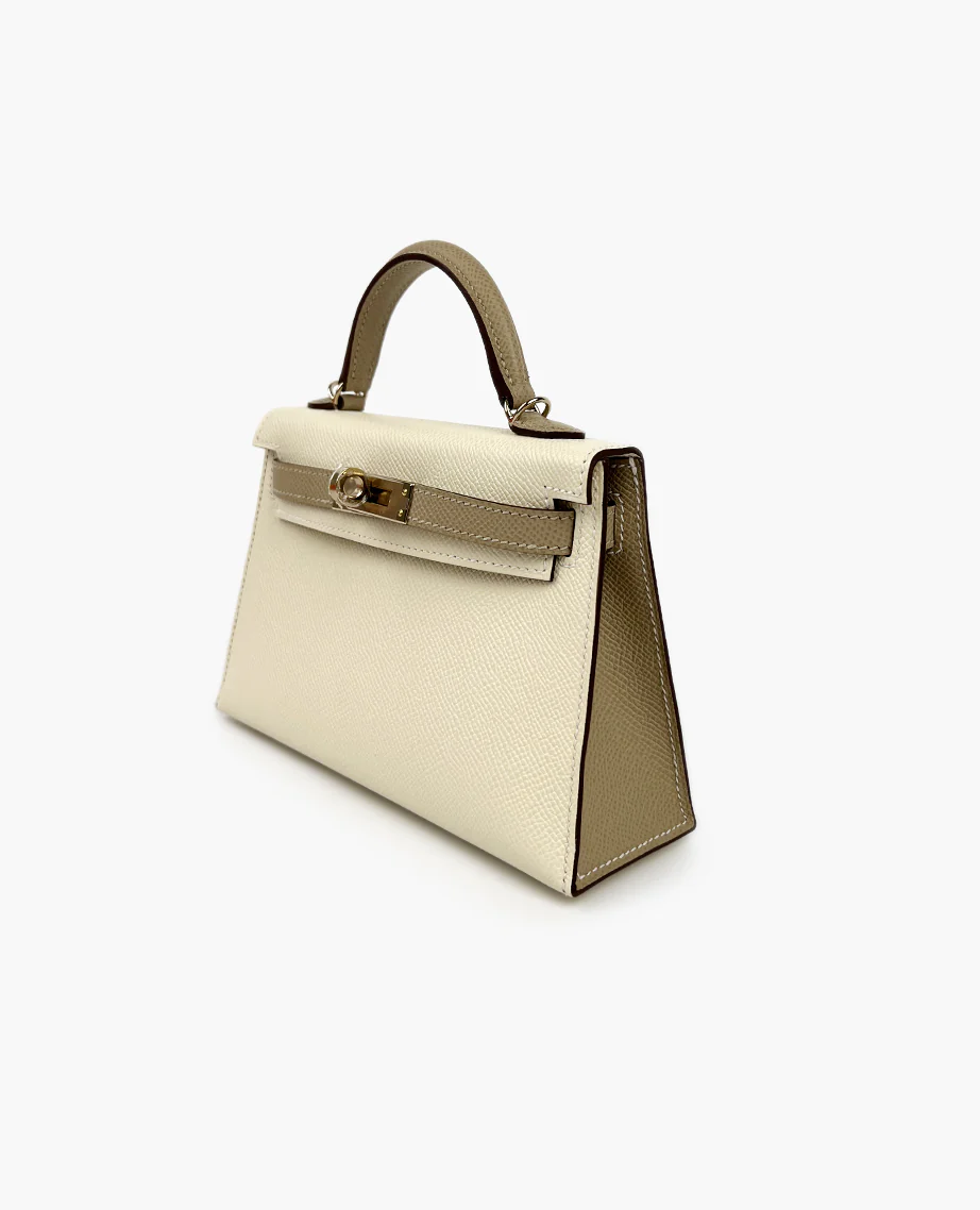 Hermès Mini Kelly 20 Nata and Trench Epsom Sellier HSS GHW - Image 4