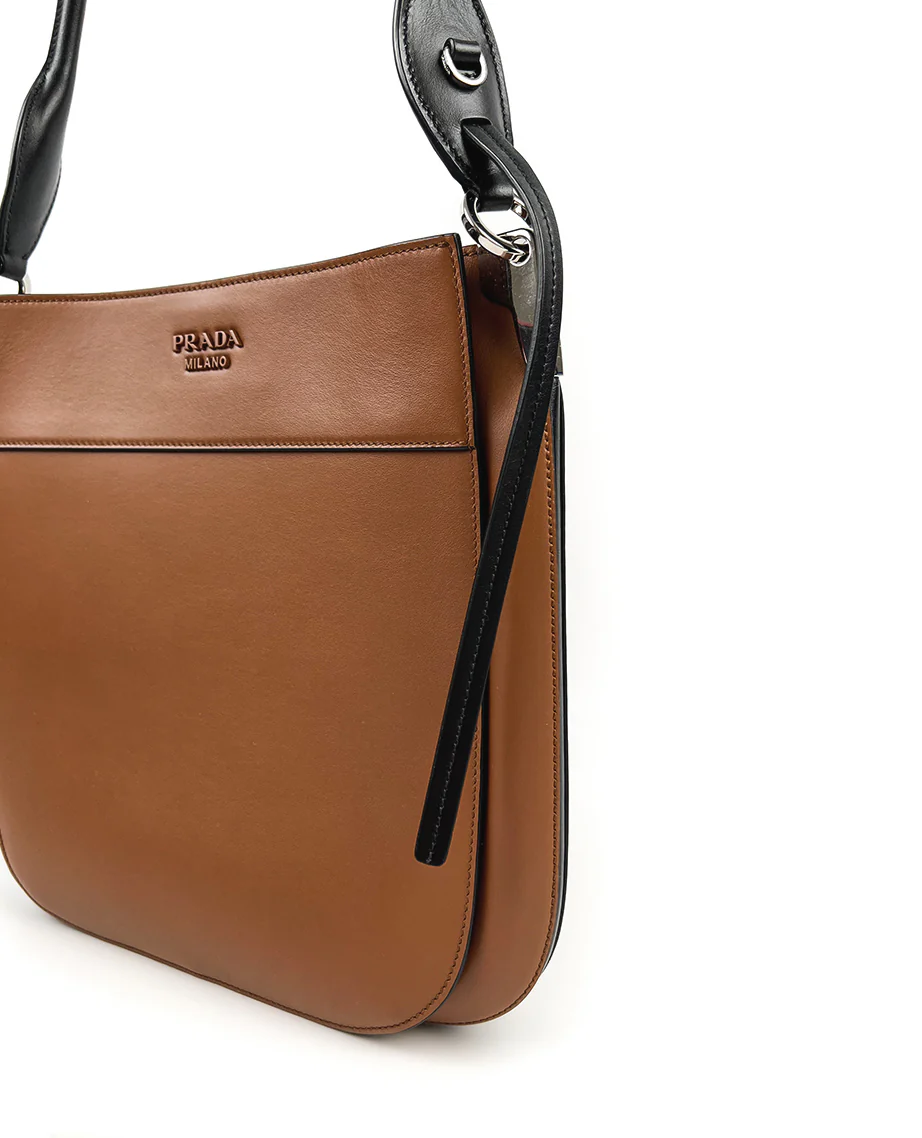 Prada Margit Shoulder Bag Cognac - Image 7