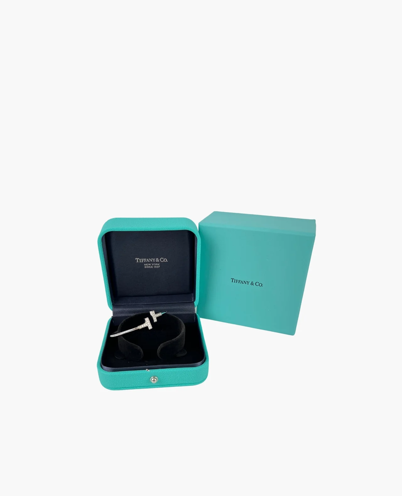Tiffany and Co Diamond Wire Bracelet in White Gold - Image 5